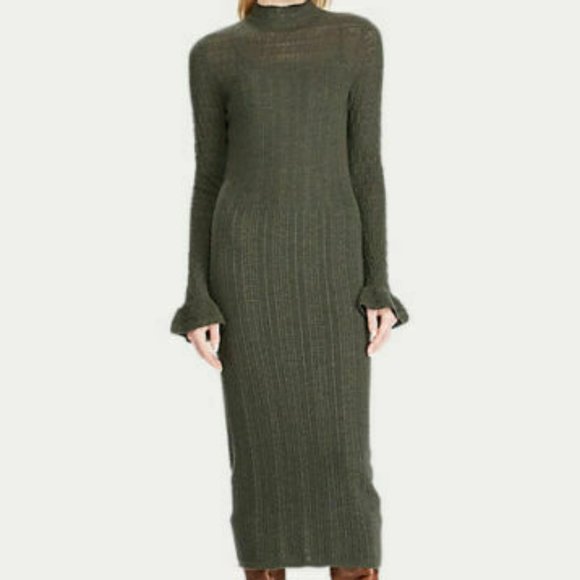 Polo Ralph Lauren Pointelle Wool Sweater Dress - Picture 1 of 6